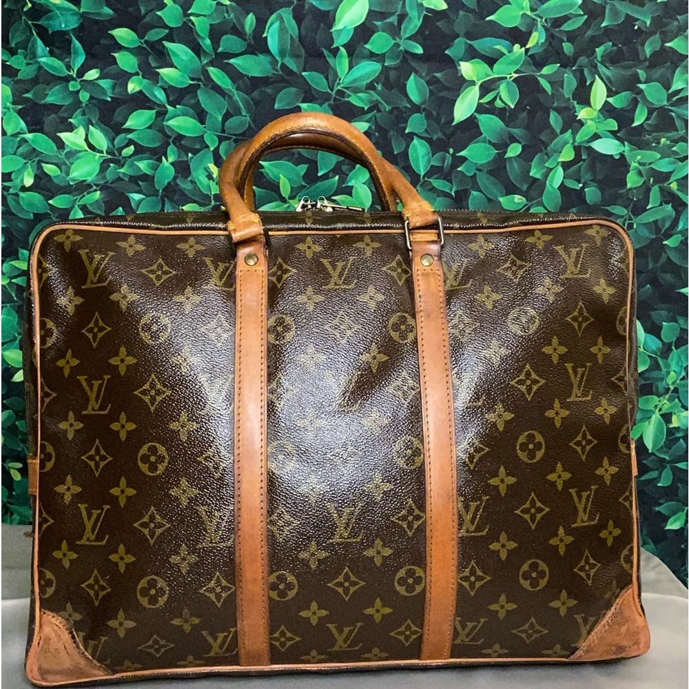 Auth Louis Vuitton Monogram Porte Documents Voyage Brief case / Bag
